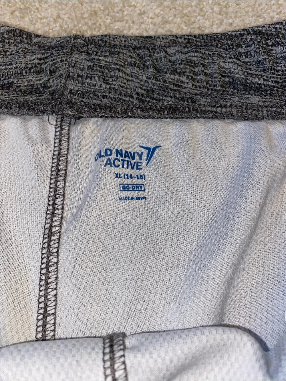 Youth Old Navy Active Gray Pants. XL (14/16). No holes or stains.